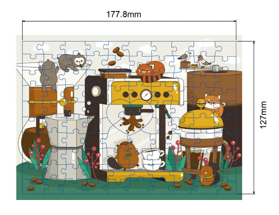 100 pieces Cream or Sugar Jigsaw Puzzle