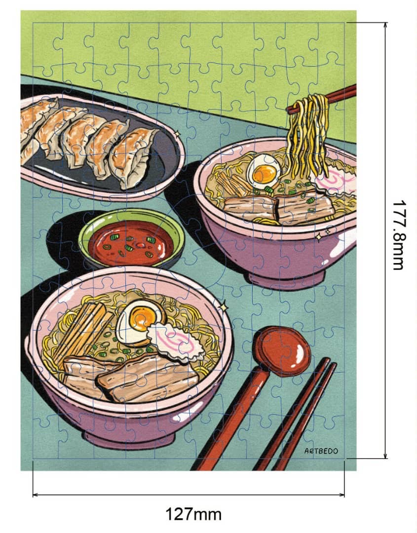 100 pieces Ramen Jigsaw Puzzle