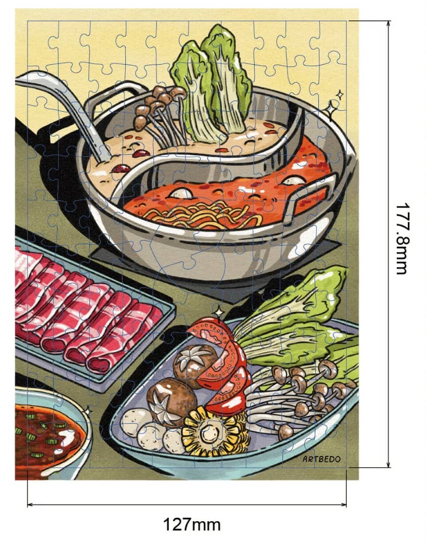 100 pieces Hotpot Jigsaw Puzzle