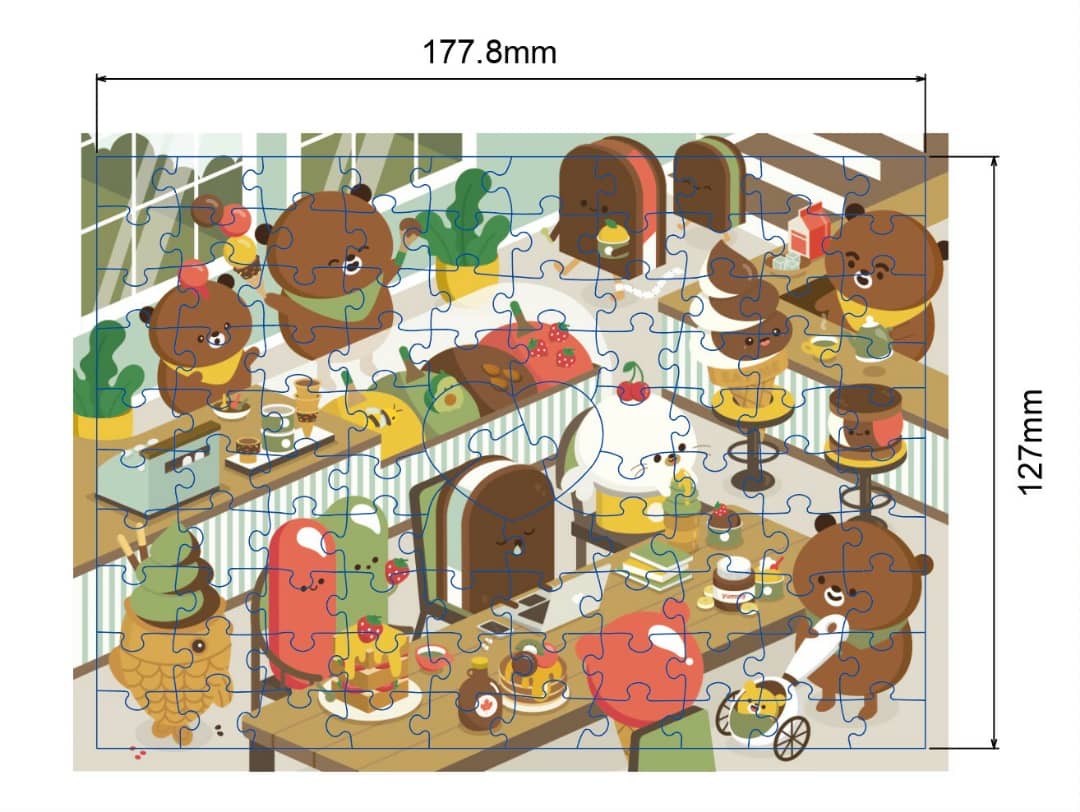 100 pieces Just Dessert Jigsaw Puzzle
