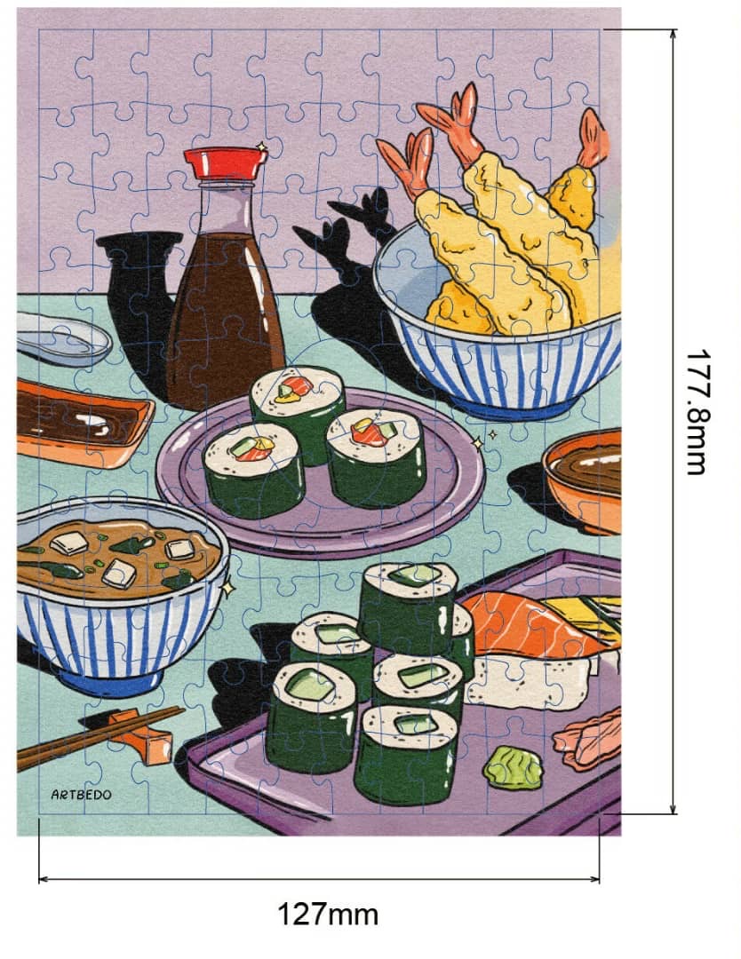 100 pieces Sushi Jigsaw Puzzle