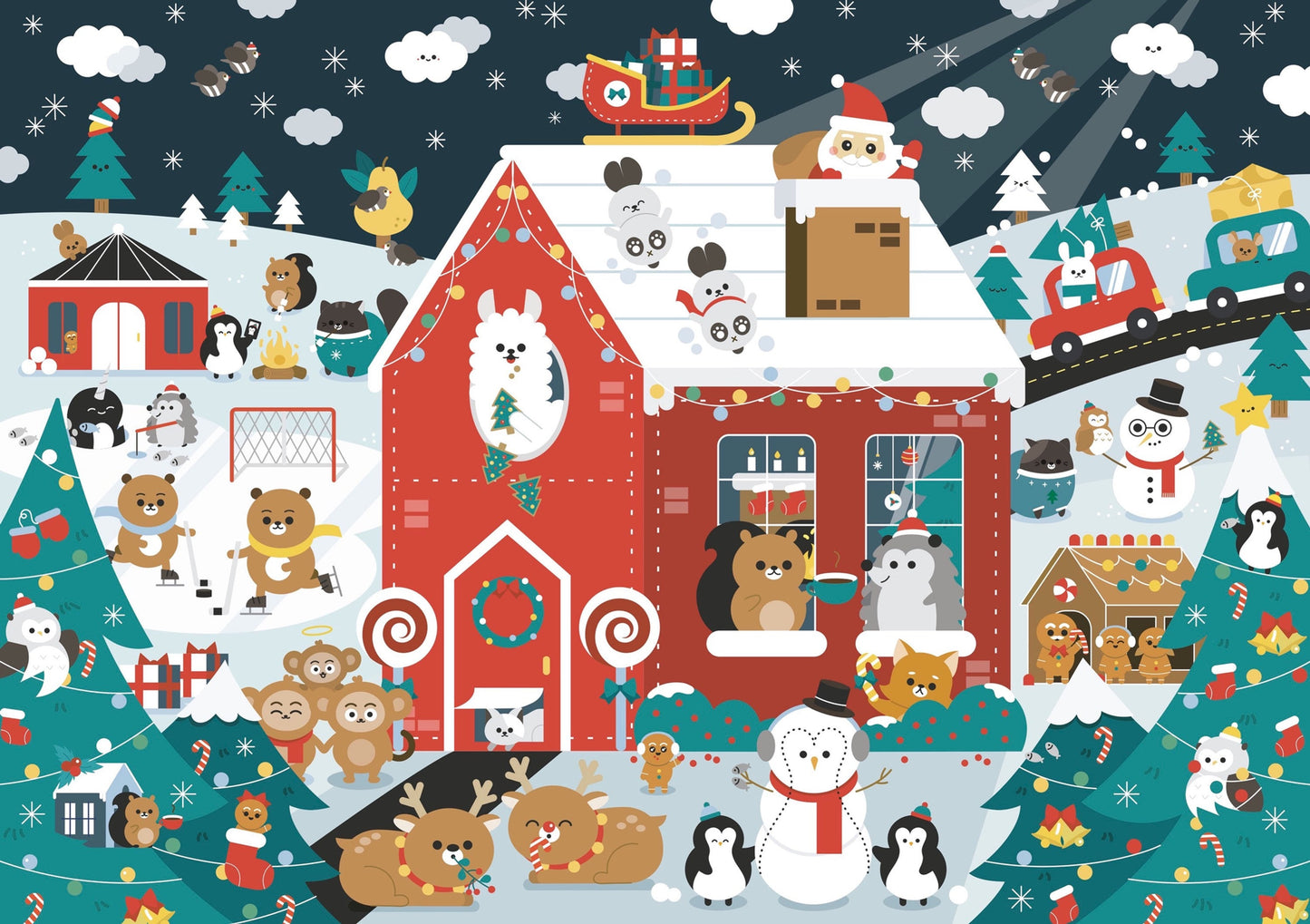 Damaged Box - 1000 pieces North Pole Jigsaw Puzzle