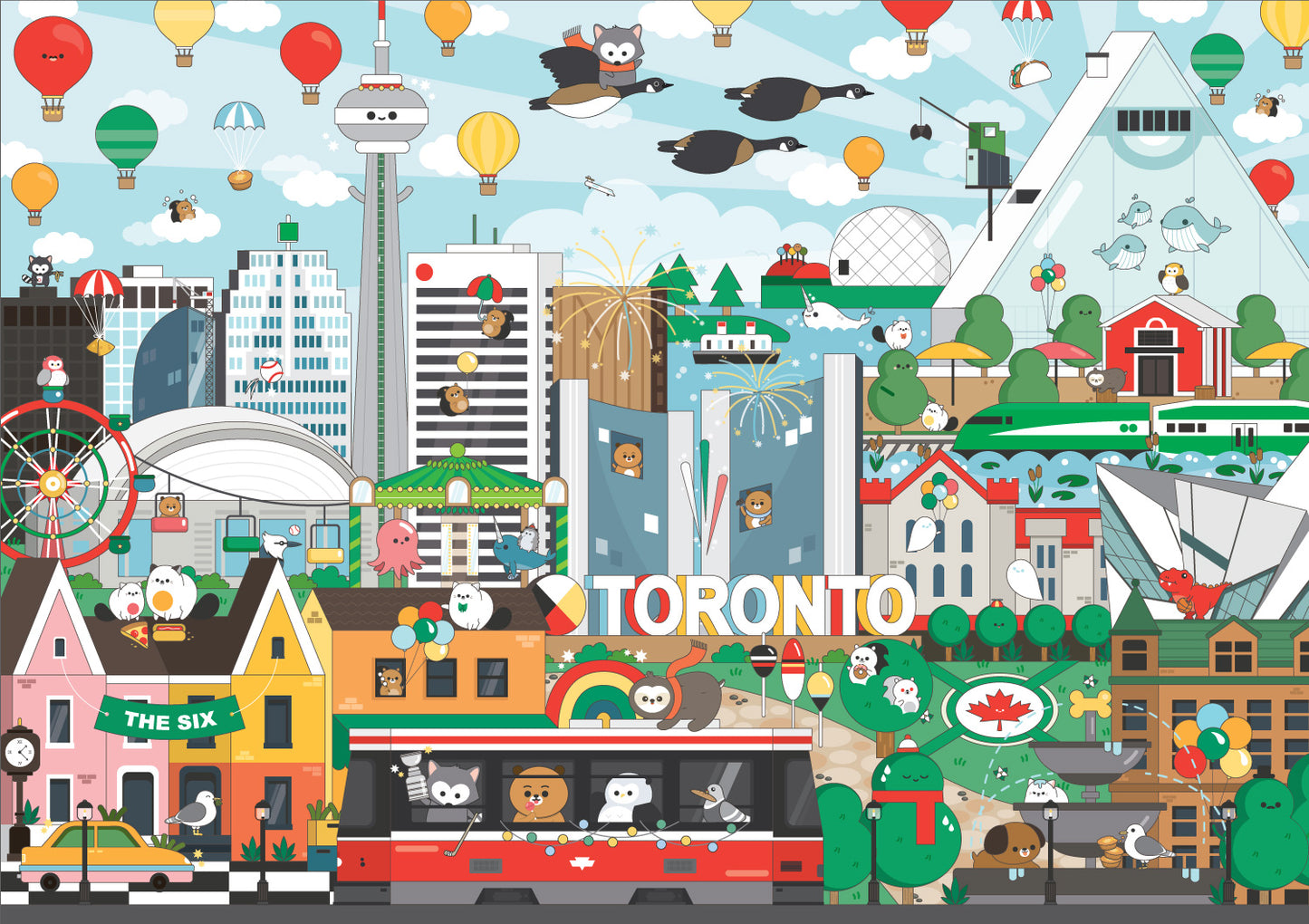 1000 pieces Toronto in Motion Jigsaw Puzzle